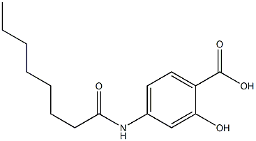 2-hydroxy-4-octanamidobenzoic acid 结构式