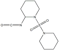 2-isocyanato-1-(piperidine-1-sulfonyl)piperidine 结构式