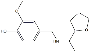 2-methoxy-4-({[1-(oxolan-2-yl)ethyl]amino}methyl)phenol 结构式