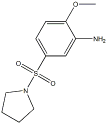 2-methoxy-5-(pyrrolidine-1-sulfonyl)aniline 结构式