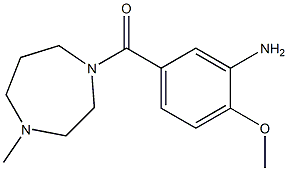2-methoxy-5-[(4-methyl-1,4-diazepan-1-yl)carbonyl]aniline 结构式