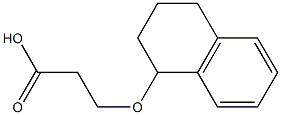 3-(1,2,3,4-tetrahydronaphthalen-1-yloxy)propanoic acid 结构式