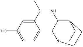 3-(1-{1-azabicyclo[2.2.2]octan-3-ylamino}ethyl)phenol 结构式