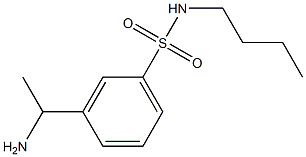 3-(1-aminoethyl)-N-butylbenzene-1-sulfonamide 结构式