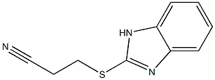 3-(1H-1,3-benzodiazol-2-ylsulfanyl)propanenitrile 结构式