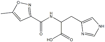 3-(1H-imidazol-4-yl)-2-[(5-methyl-1,2-oxazol-3-yl)formamido]propanoic acid 结构式