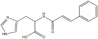 3-(1H-imidazol-4-yl)-2-{[(2E)-3-phenylprop-2-enoyl]amino}propanoic acid 结构式
