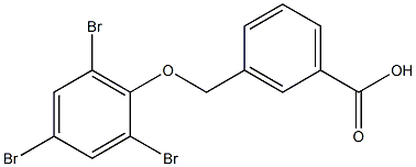 3-(2,4,6-tribromophenoxymethyl)benzoic acid 结构式