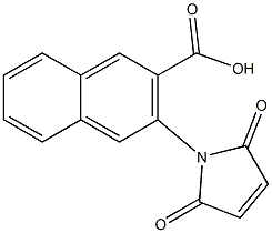 3-(2,5-dioxo-2,5-dihydro-1H-pyrrol-1-yl)-2-naphthoic acid 结构式