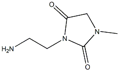 3-(2-aminoethyl)-1-methylimidazolidine-2,4-dione 结构式