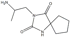 3-(2-aminopropyl)-1,3-diazaspiro[4.4]nonane-2,4-dione 结构式