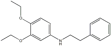 3,4-diethoxy-N-(2-phenylethyl)aniline 结构式