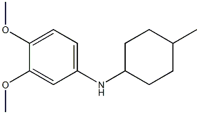 3,4-dimethoxy-N-(4-methylcyclohexyl)aniline 结构式