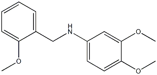 3,4-dimethoxy-N-[(2-methoxyphenyl)methyl]aniline 结构式