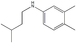 3,4-dimethyl-N-(3-methylbutyl)aniline 结构式