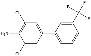 3,5-dichloro-3'-(trifluoromethyl)-1,1'-biphenyl-4-amine 结构式