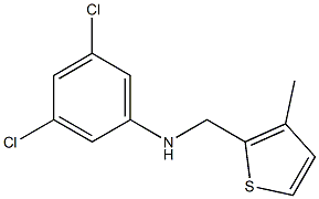 3,5-dichloro-N-[(3-methylthiophen-2-yl)methyl]aniline 结构式