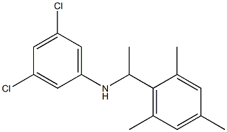 3,5-dichloro-N-[1-(2,4,6-trimethylphenyl)ethyl]aniline 结构式