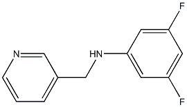 3,5-difluoro-N-(pyridin-3-ylmethyl)aniline 结构式