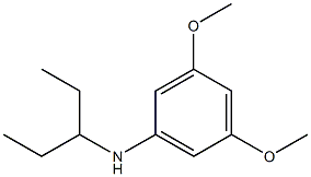 3,5-dimethoxy-N-(pentan-3-yl)aniline 结构式