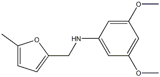 3,5-dimethoxy-N-[(5-methylfuran-2-yl)methyl]aniline 结构式