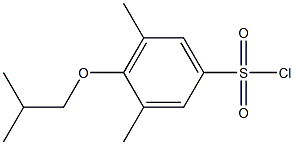 3,5-dimethyl-4-(2-methylpropoxy)benzene-1-sulfonyl chloride 结构式