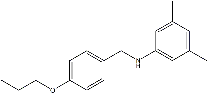 3,5-dimethyl-N-[(4-propoxyphenyl)methyl]aniline 结构式