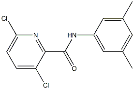 3,6-dichloro-N-(3,5-dimethylphenyl)pyridine-2-carboxamide 结构式