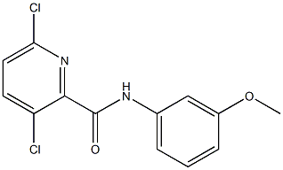 3,6-dichloro-N-(3-methoxyphenyl)pyridine-2-carboxamide 结构式