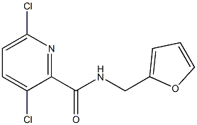 3,6-dichloro-N-(furan-2-ylmethyl)pyridine-2-carboxamide 结构式