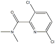 3,6-dichloro-N,N-dimethylpyridine-2-carboxamide 结构式