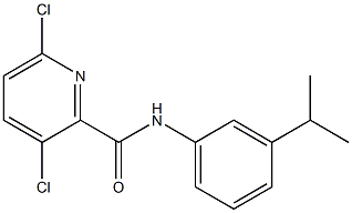 3,6-dichloro-N-[3-(propan-2-yl)phenyl]pyridine-2-carboxamide 结构式