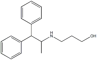 3-[(1,1-diphenylpropan-2-yl)amino]propan-1-ol 结构式