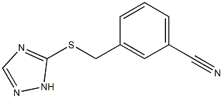 3-[(1H-1,2,4-triazol-5-ylsulfanyl)methyl]benzonitrile 结构式