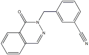 3-[(1-oxophthalazin-2(1H)-yl)methyl]benzonitrile 结构式