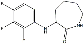 3-[(2,3,4-trifluorophenyl)amino]azepan-2-one 结构式