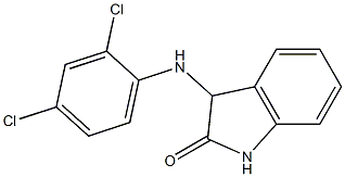 3-[(2,4-dichlorophenyl)amino]-2,3-dihydro-1H-indol-2-one 结构式