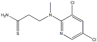 3-[(3,5-dichloropyridin-2-yl)(methyl)amino]propanethioamide 结构式