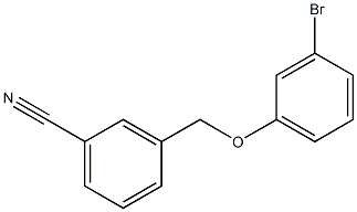 3-[(3-bromophenoxy)methyl]benzonitrile 结构式