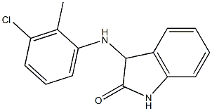 3-[(3-chloro-2-methylphenyl)amino]-2,3-dihydro-1H-indol-2-one 结构式