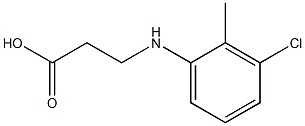 3-[(3-chloro-2-methylphenyl)amino]propanoic acid 结构式