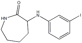 3-[(3-iodophenyl)amino]azepan-2-one 结构式