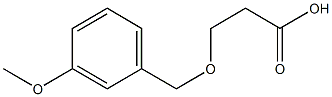 3-[(3-methoxybenzyl)oxy]propanoic acid 结构式