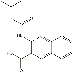 3-[(3-methylbutanoyl)amino]-2-naphthoic acid 结构式