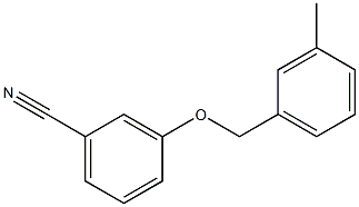 3-[(3-methylphenyl)methoxy]benzonitrile 结构式