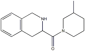 3-[(3-methylpiperidin-1-yl)carbonyl]-1,2,3,4-tetrahydroisoquinoline 结构式