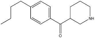 3-[(4-butylphenyl)carbonyl]piperidine 结构式