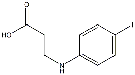 3-[(4-iodophenyl)amino]propanoic acid 结构式