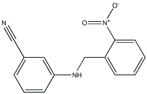 3-{[(2-nitrophenyl)methyl]amino}benzonitrile 结构式