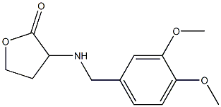 3-{[(3,4-dimethoxyphenyl)methyl]amino}oxolan-2-one 结构式